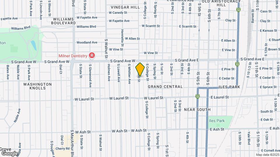 331 W Cedar St, Unit Apt 1 Map and Location Details