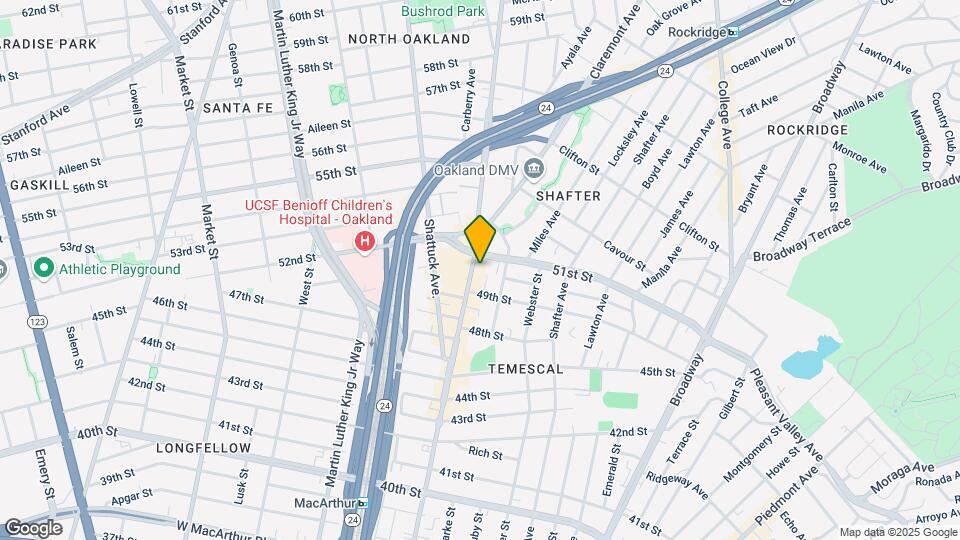 5012-5020 Telegraph Ave Mapa y Detalles de la Ubicación