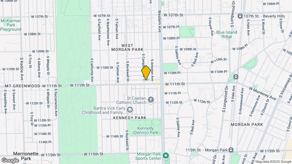 2458 W 111th St, Unit Garden Map and Location Details