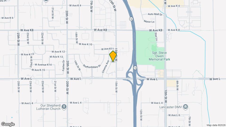 42935 15th St W Map and Location Details