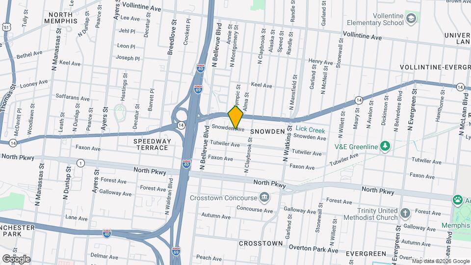 1257 Snowden Ave Map and Location Details