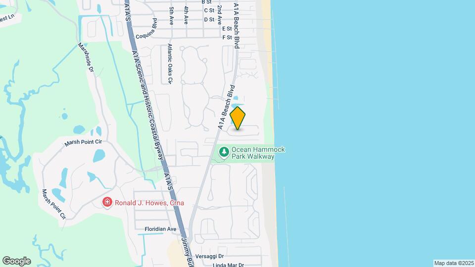 890 A1A Beach Blvd Map and Location Details