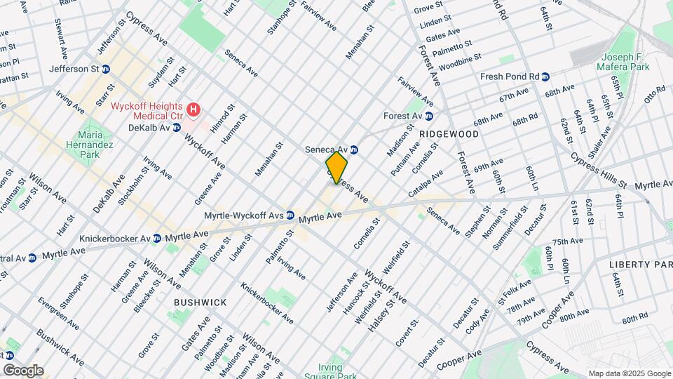 1675 Woodbine St Map and Location Details
