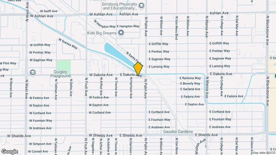 134 E Dakota Ave Mapa y Detalles de la Ubicación