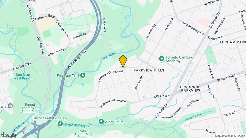240 Parkview Hill Crescent Map and Location Details