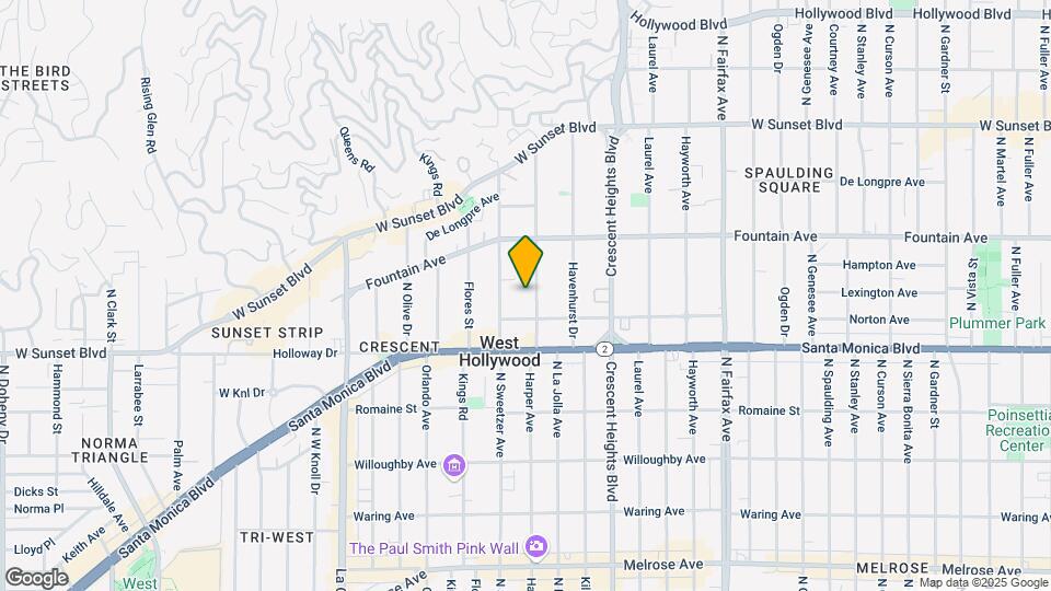 1227 N Harper Ave Map and Location Details