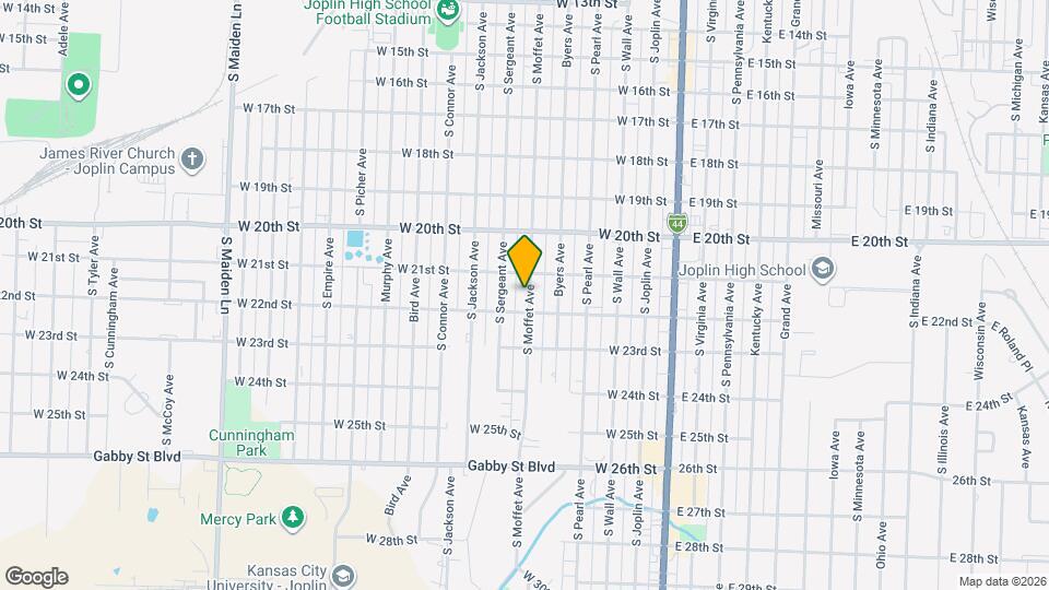 2116 S Moffet Ave Map and Location Details