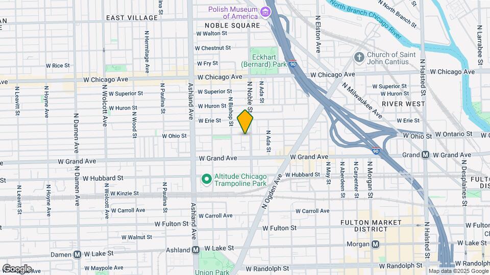 1411 W Ohio St Map and Location Details