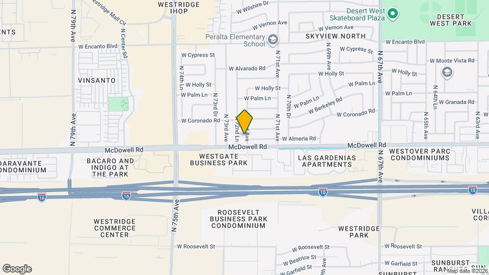 1614 N 72nd Ave Map and Location Details