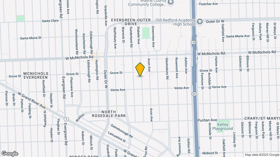 16751 Stahelin Ave Mapa y Detalles de la Ubicación