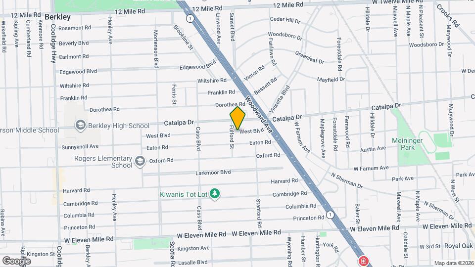 1221 West Blvd Mapa y Detalles de la Ubicación