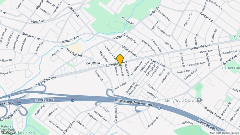 384 Tower St Map and Location Details