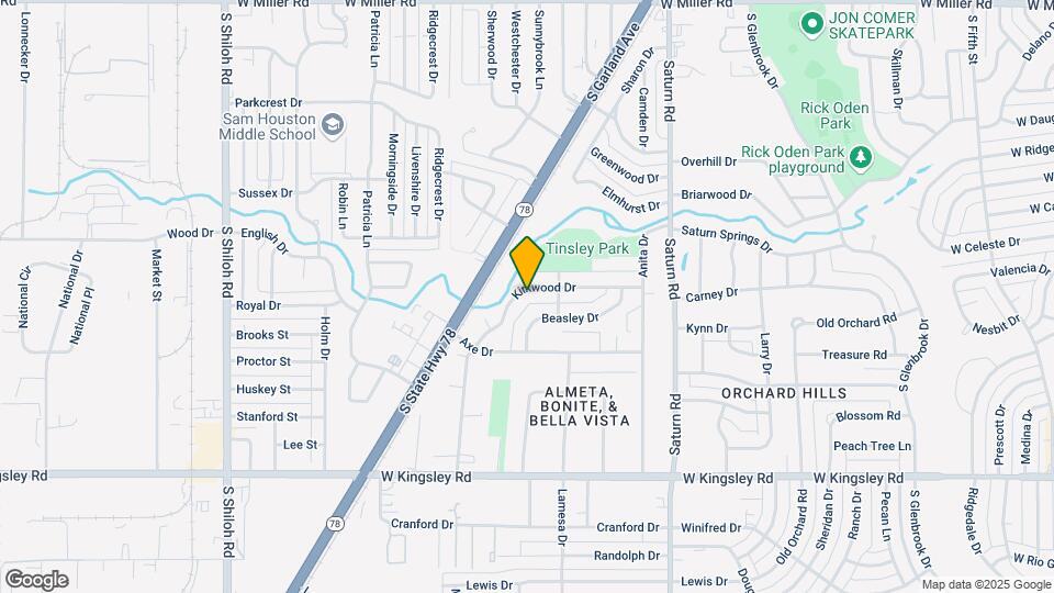 1726 Kirkwood Dr Map and Location Details