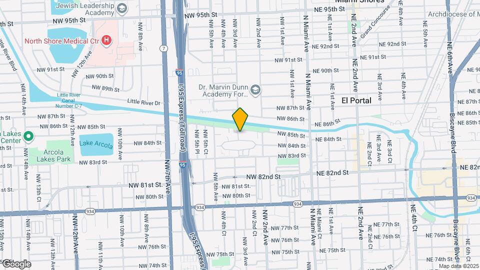 8447 NW 4th Ave Map and Location Details