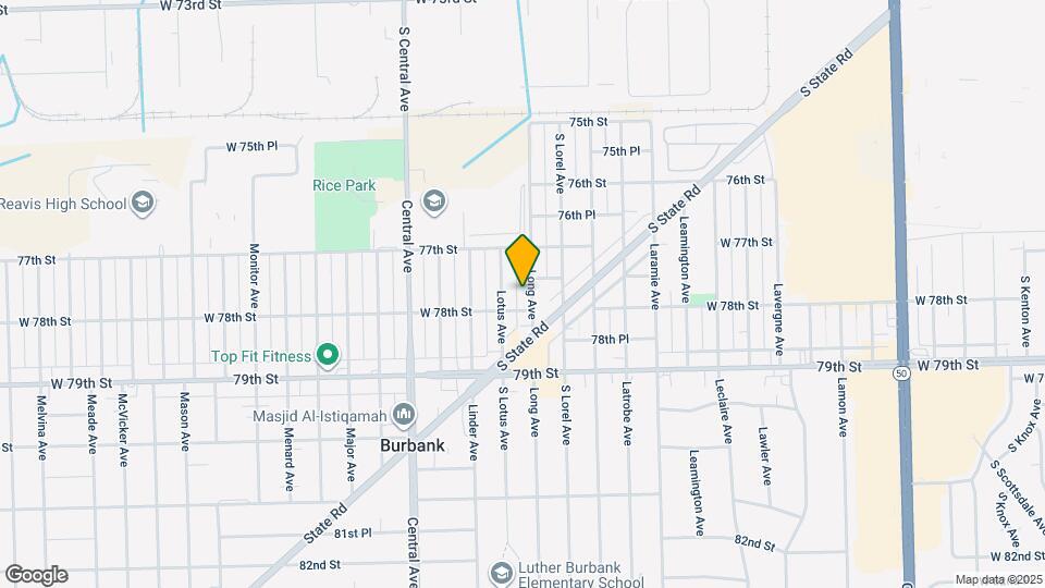 7742 Long Ave Map and Location Details
