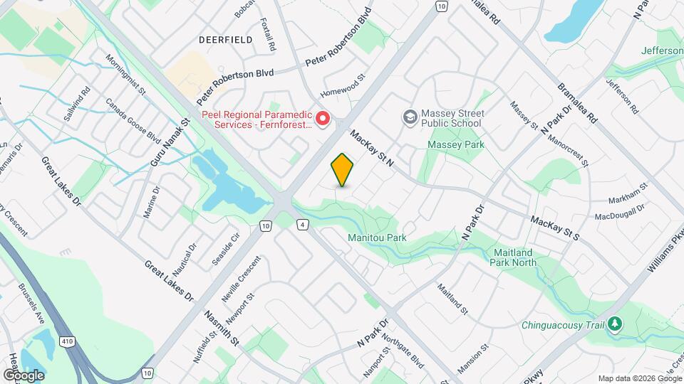 41 Manitou Crescent Map and Location Details