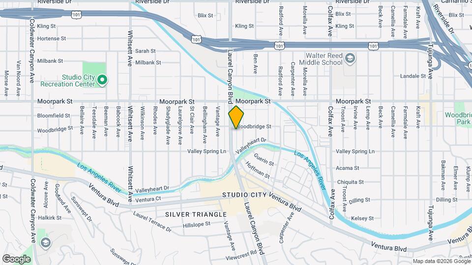 4260 Laurel Canyon Blvd Map and Location Details