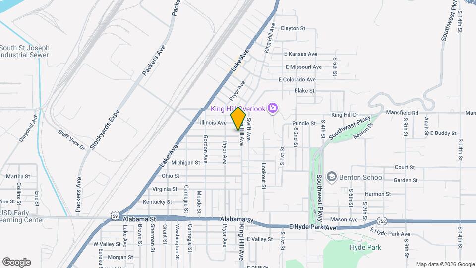 107 Indiana Ave Map and Location Details