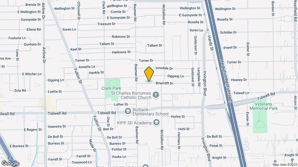 1411 Briarcliff St Map and Location Details