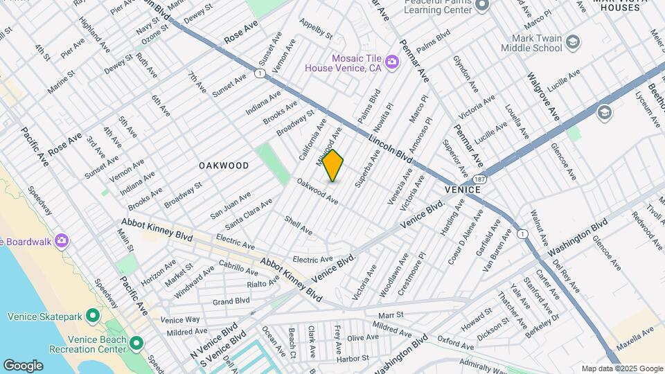 818 Palms Blvd Map and Location Details