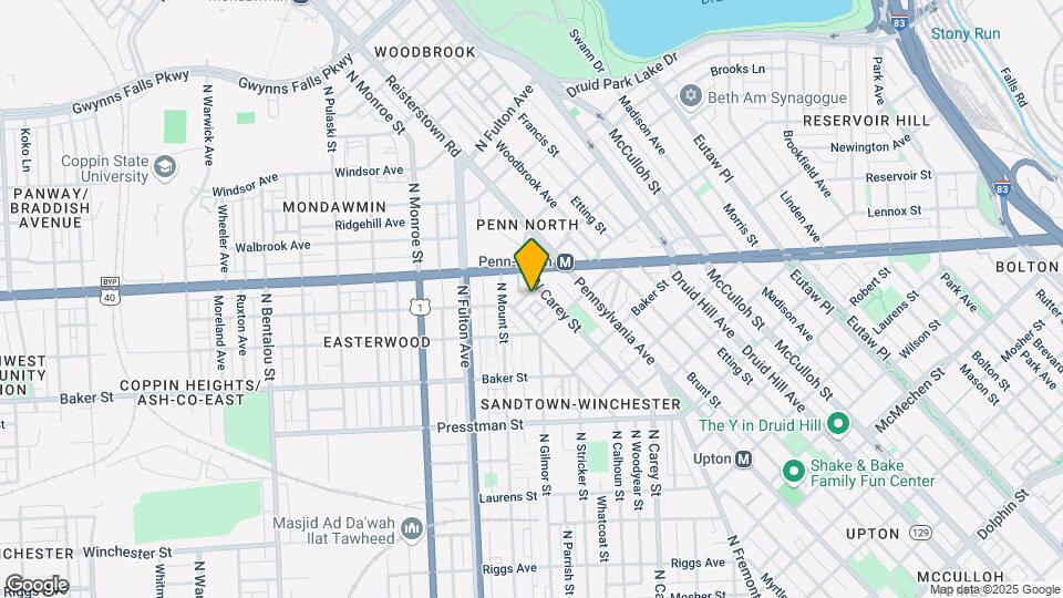 1615 Westwood Ave Mapa y Detalles de la Ubicación