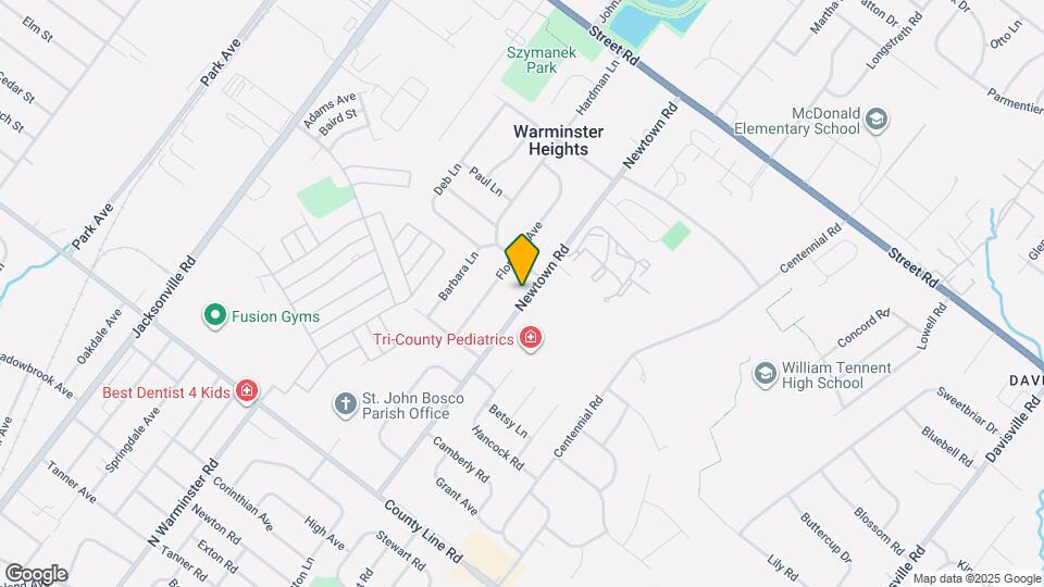 278 Newtown Rd Map and Location Details