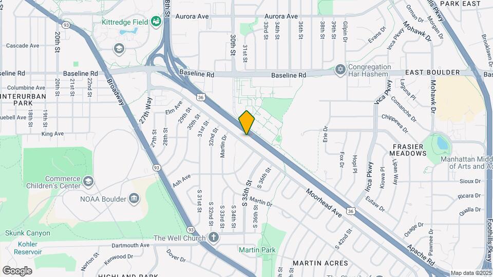 3375 Moorhead Ave Map and Location Details