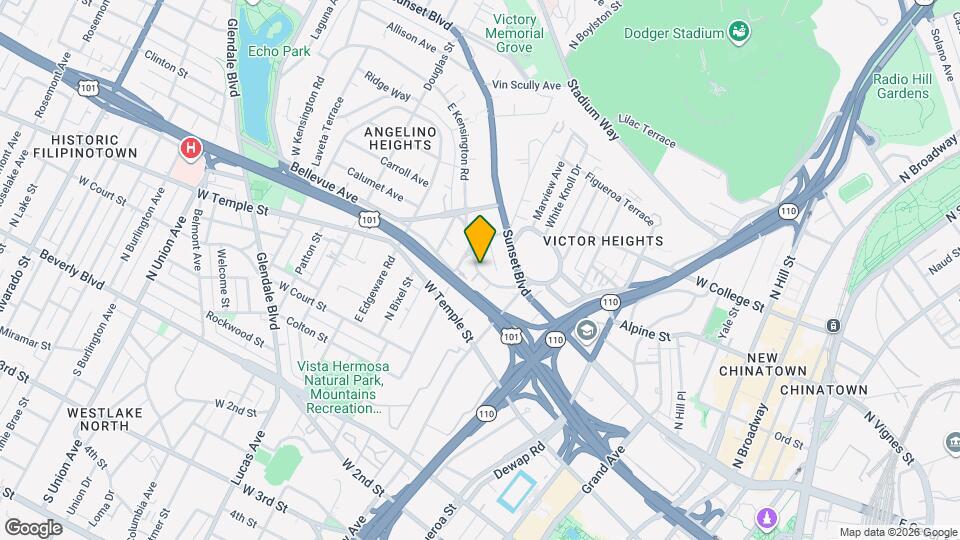 1159 1/2 Bellevue Ave Map and Location Details