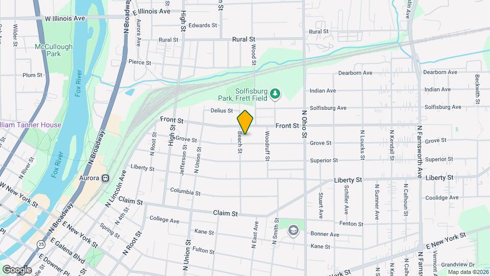 407 Beach St Map and Location Details