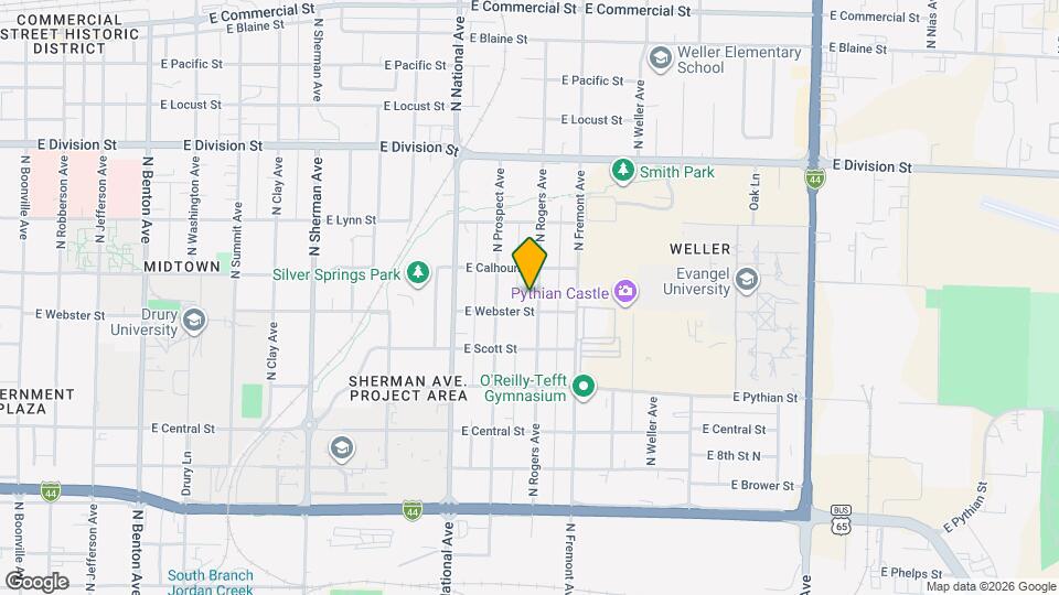 1211 N Rogers Ave Map and Location Details