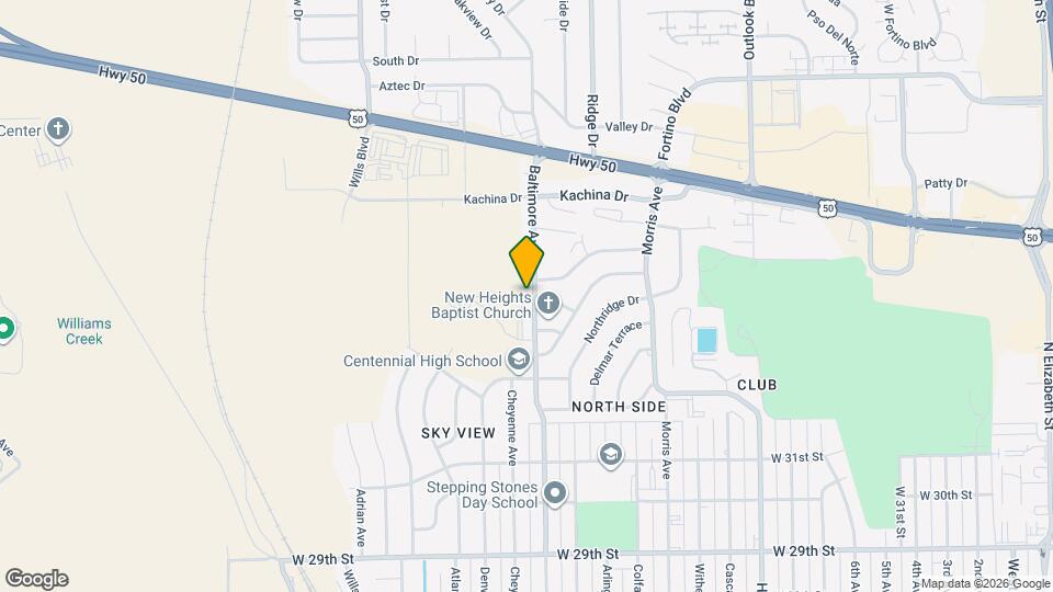 3411 Baltimore Ave Map and Location Details