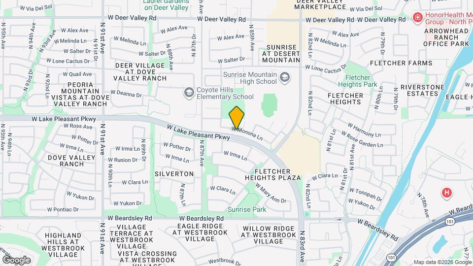 8587 W Monona Ln Map and Location Details