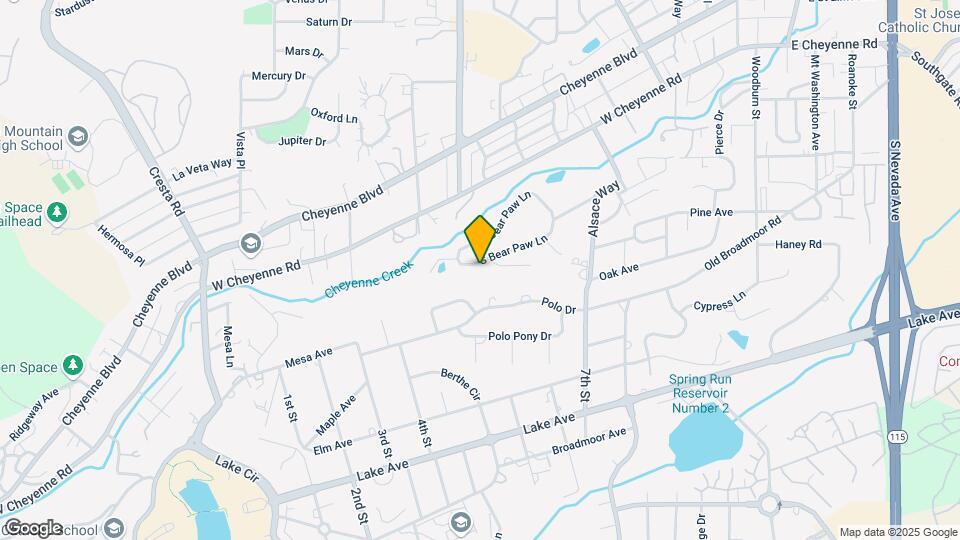 711 S Bear Paw Ln Map and Location Details
