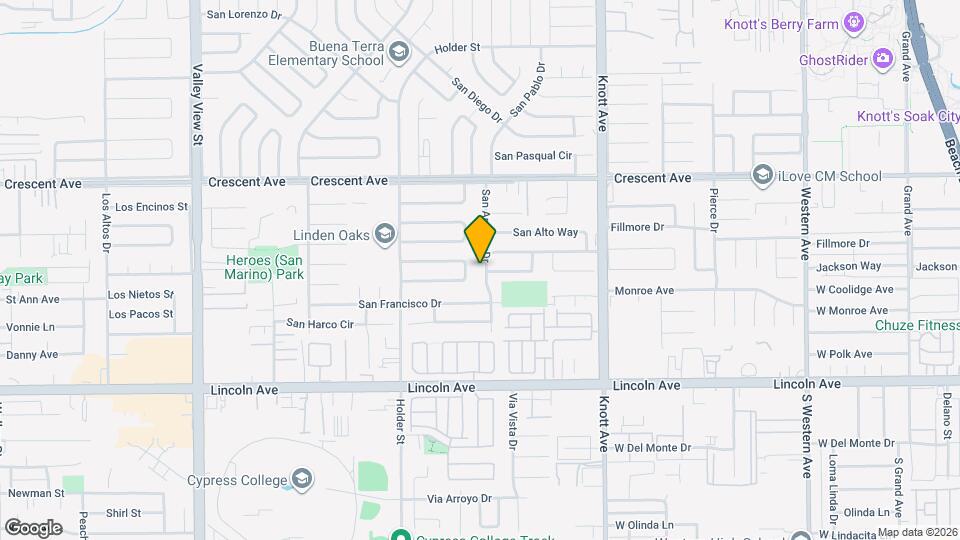 8725 San Antonio Dr Map and Location Details