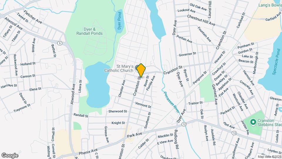 1536 Cranston St Map and Location Details