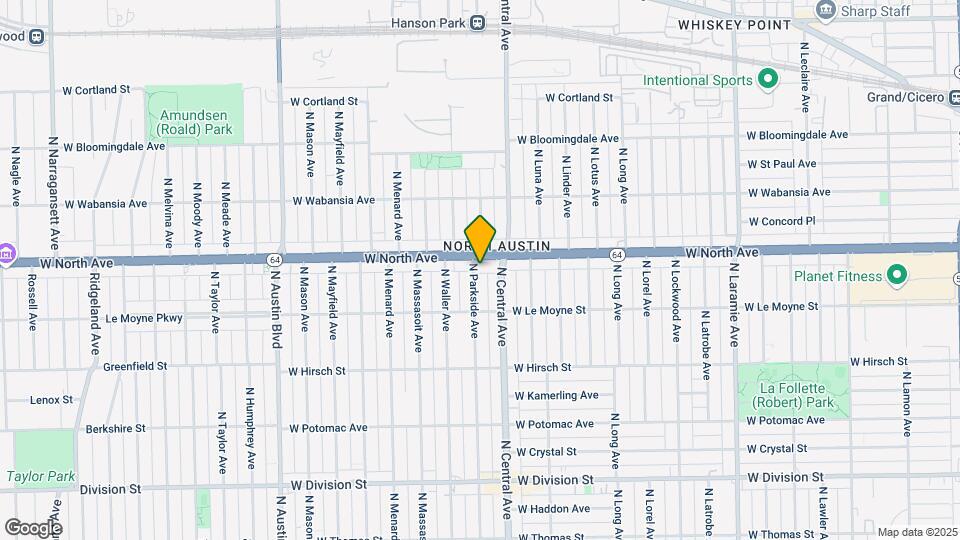1546 N Parkside Ave Map and Location Details