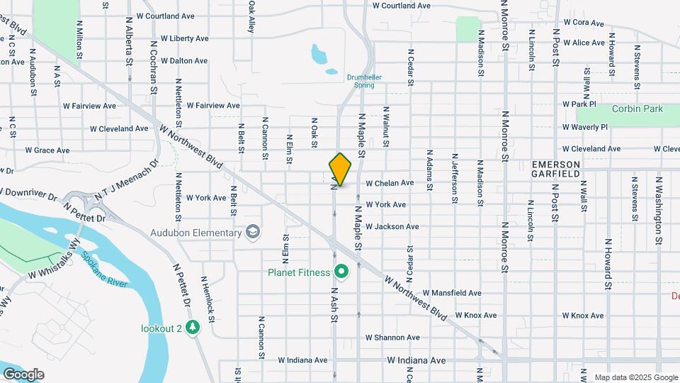 2618 N Ash St Map and Location Details