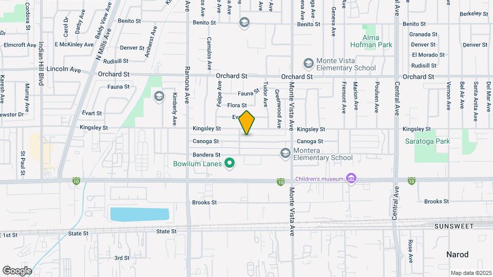 4722 Canoga St Map and Location Details