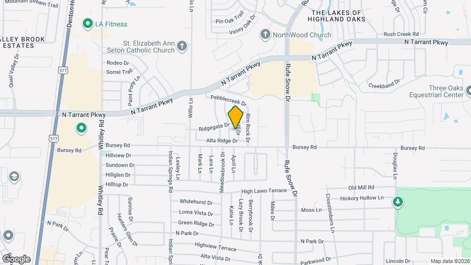 2130 Ridgecliff Dr Map and Location Details