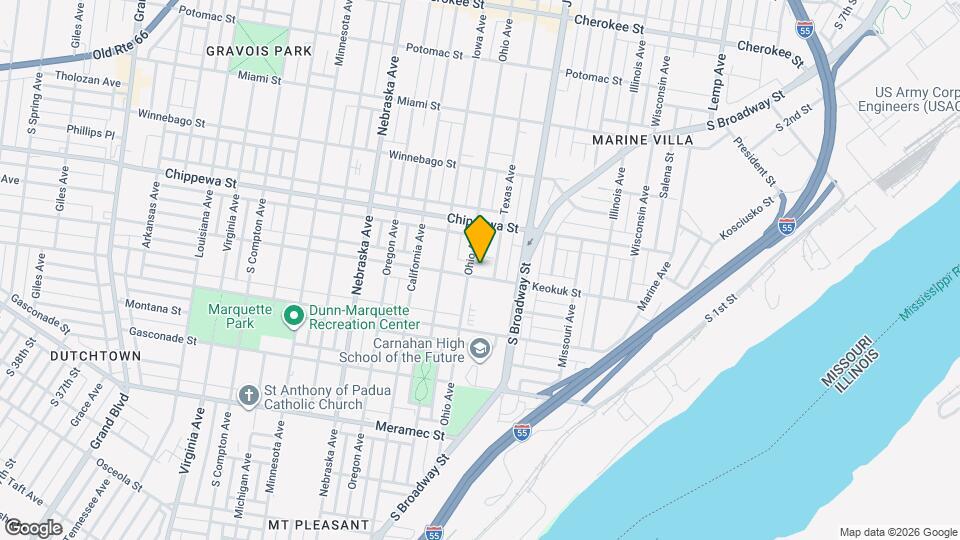 2641 Keokuk St, Unit 1R Map and Location Details