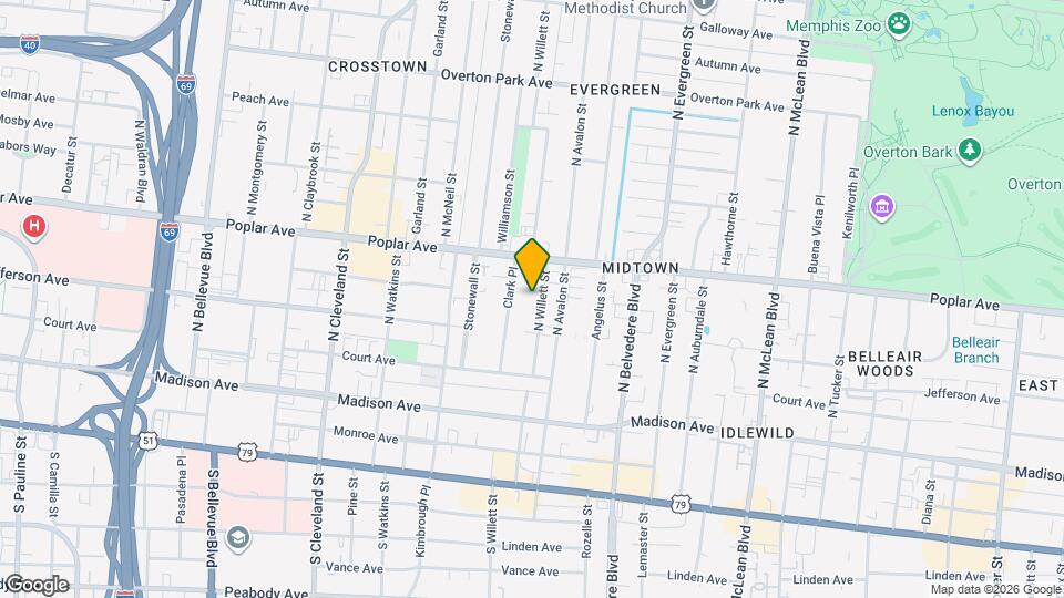 137 N Willett St, Unit 201 Mapa y Detalles de la Ubicación