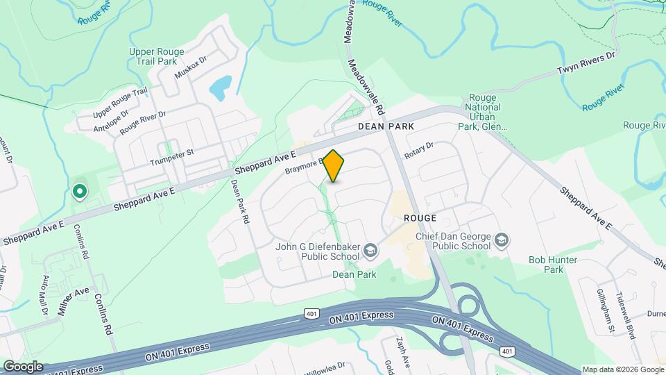 74 Millhouse Crescent Map and Location Details