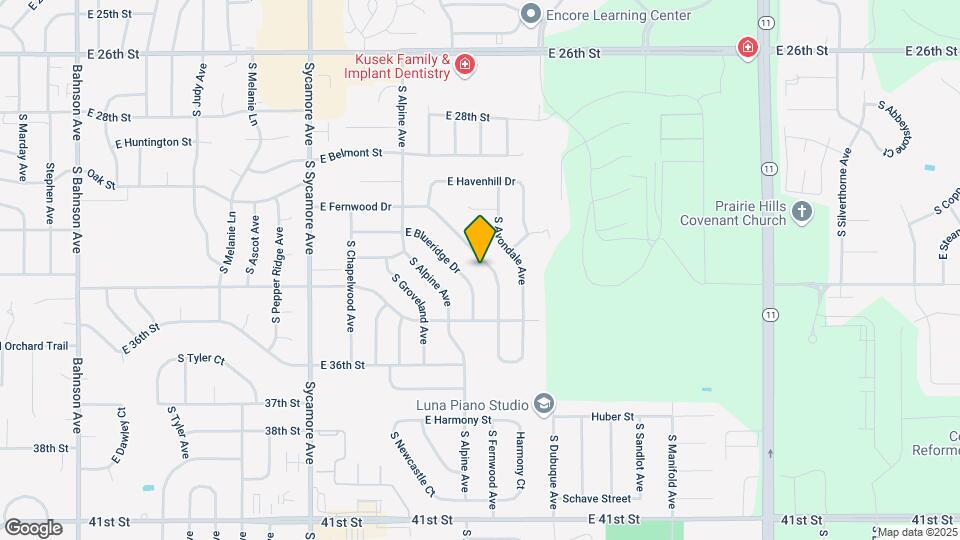 5105 E Fernwood Dr Map and Location Details