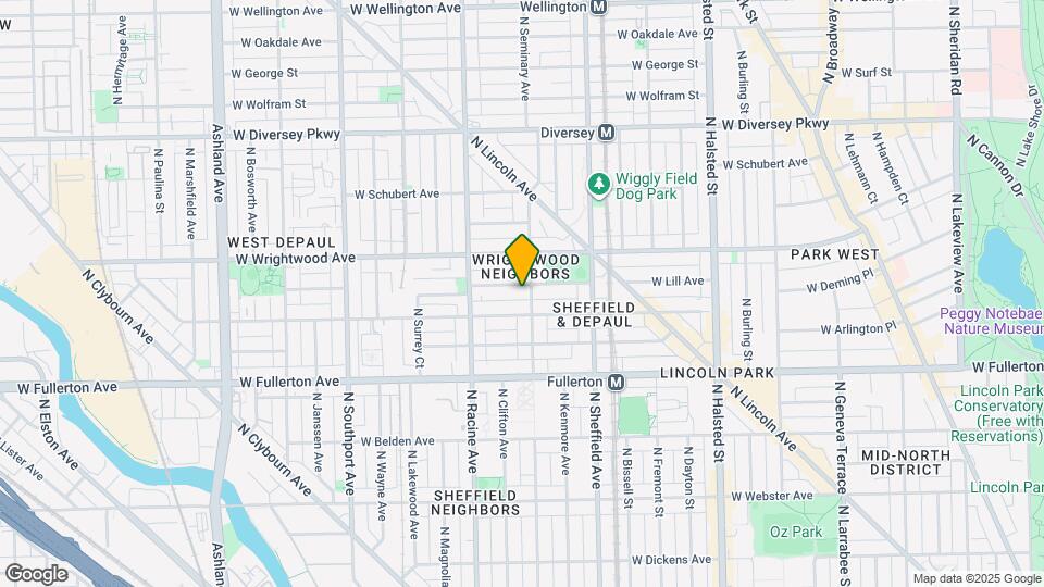 2520 N Seminary Ave Map and Location Details