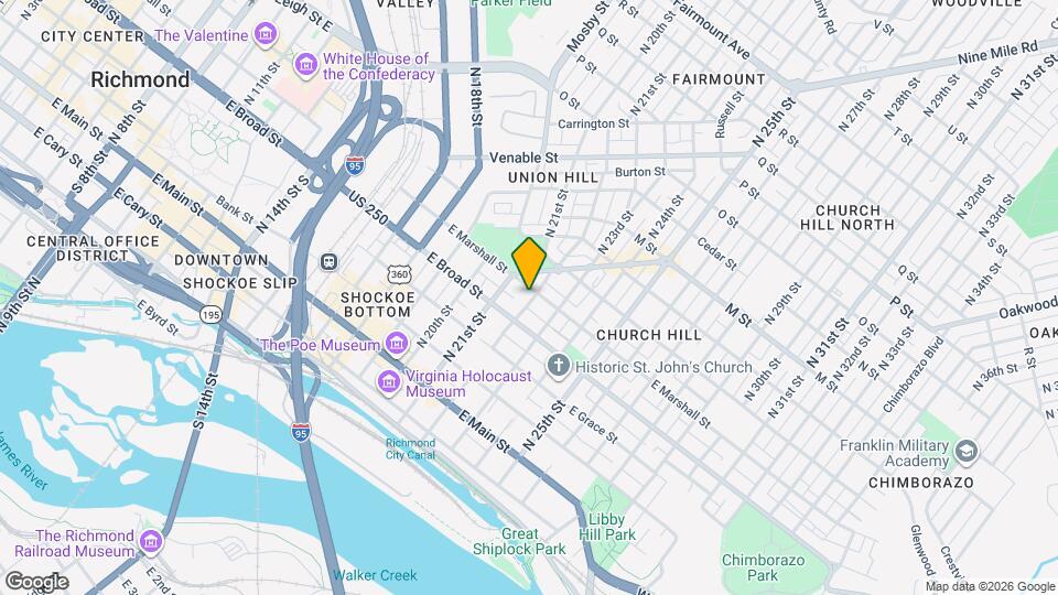 2123 E Marshall St, Unit 1 downstairs Mapa y Detalles de la Ubicación