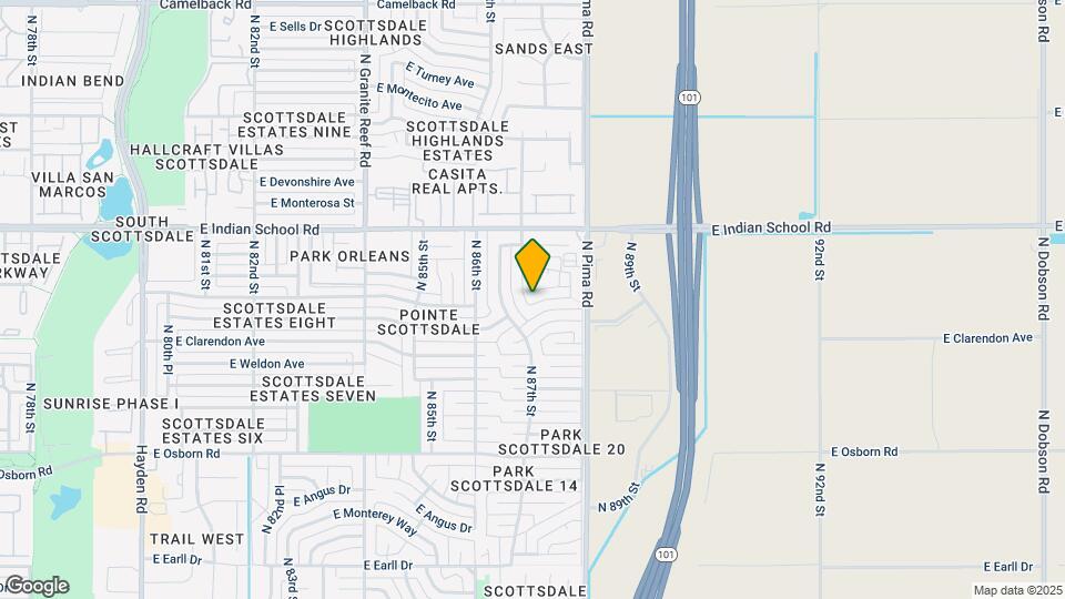 3809 N 87th Pl Map and Location Details
