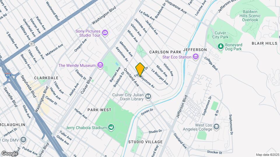 4313 Keystone Ave, Unit Unit 2 Map and Location Details
