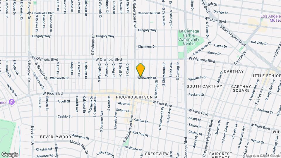 1105 W Wooster St Map and Location Details