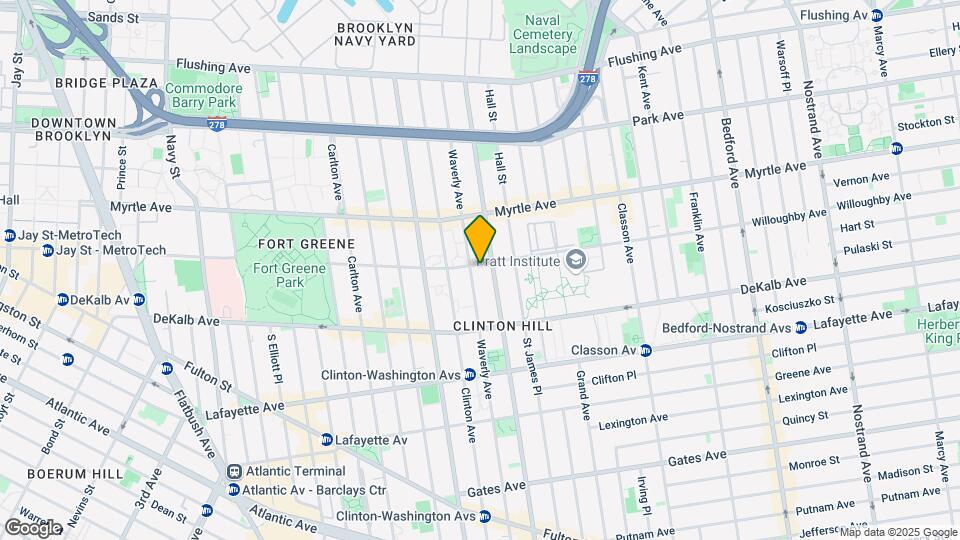 132 Willoughby Ave Mapa y Detalles de la Ubicación
