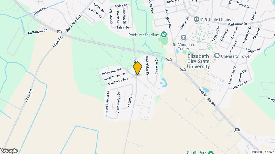 1634 Peartree Rd Map and Location Details